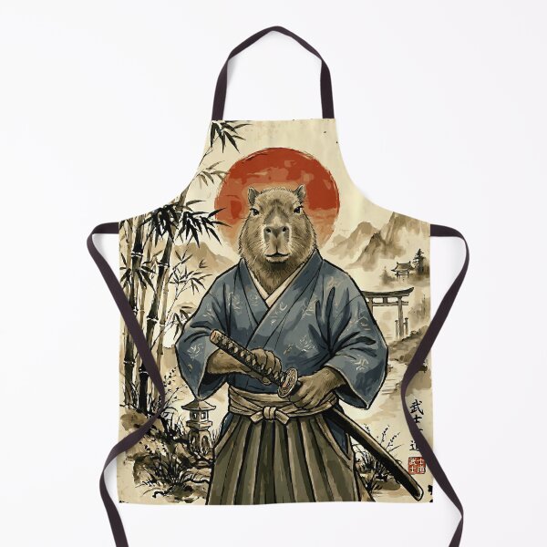 Item preview, Samurai Capybara | Vintage Anime, for Men, Japanese Art designed and sold by Littermin.