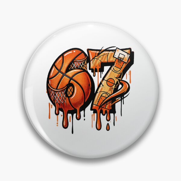 Item preview, Six Seven Basketball Drip Graffiti Style Funny Gen Alpha Numbers designed and sold by allistermariam.