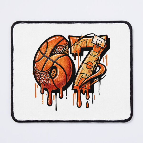 Item preview, Six Seven Basketball Drip Graffiti Style Funny Gen Alpha Numbers designed and sold by allistermariam.