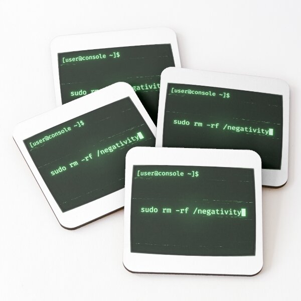 Item preview, Sudo Remove Negativity Python Bash Glitch Programmer designed and sold by PictoVibe.