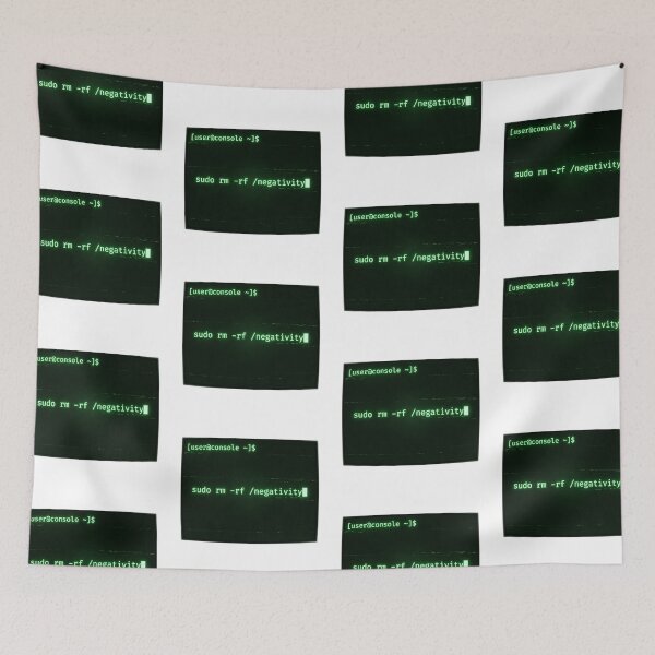 Item preview, Sudo Remove Negativity Python Bash Glitch Programmer designed and sold by PictoVibe.