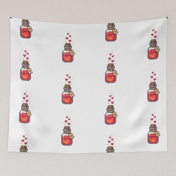 Item preview, 8 Bit Health Potion Pixel Art Cozy Gamer designed and sold by PictoVibe.