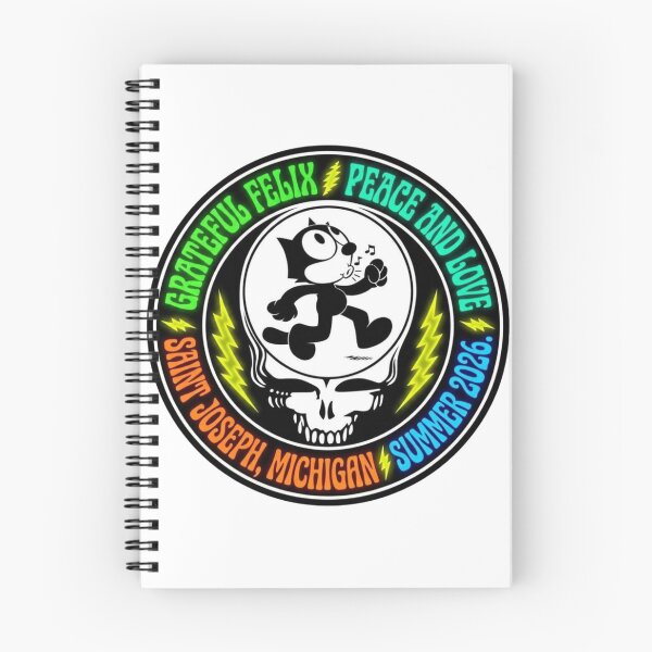Item preview, GRATEFUL FELIX - A HAPPY CAT IN SAINT JOSEPH MICHIGAN KEEP ON TRUCKIN' designed and sold by V3GFX.