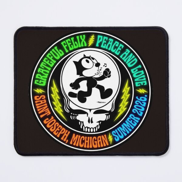 Item preview, GRATEFUL FELIX - A HAPPY CAT IN SAINT JOSEPH MICHIGAN KEEP ON TRUCKIN' designed and sold by V3GFX.