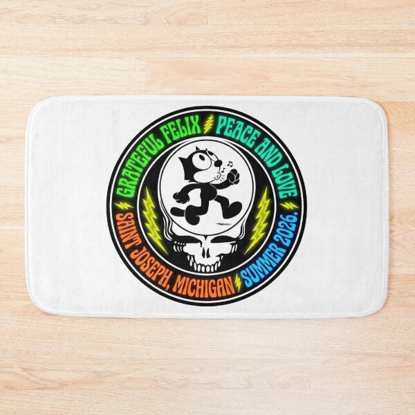 Item preview, GRATEFUL FELIX - A HAPPY CAT IN SAINT JOSEPH MICHIGAN KEEP ON TRUCKIN' designed and sold by V3GFX.