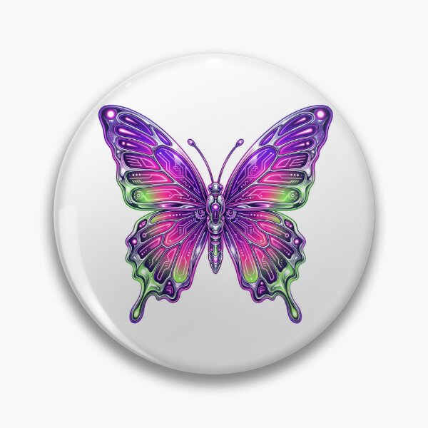 Item preview, Y2K Cyber Butterfly Liquid Chrome Early 2000s designed and sold by PictoVibe.