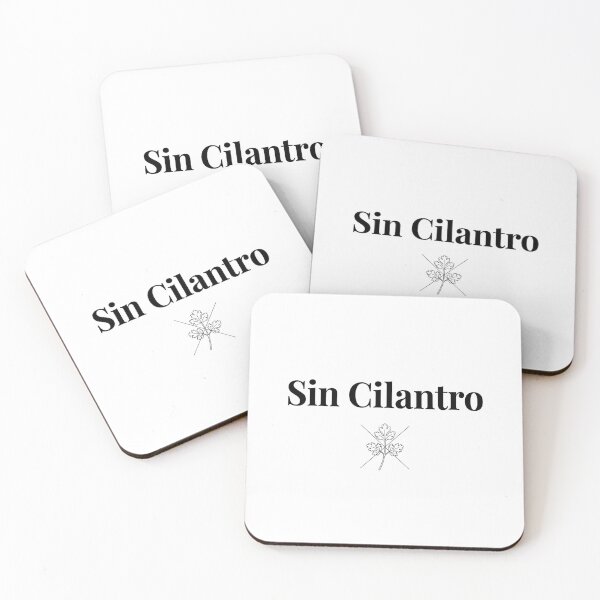 Item preview, Sin Cilantro Minimalist Spanish Food Funny Quote designed and sold by PictoVibe.