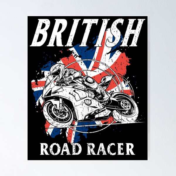 Item preview, British Road Racer Bike Rider UK Sportbike Racing Motorcycle Motorsport Best Riders  designed and sold by Jt41.
