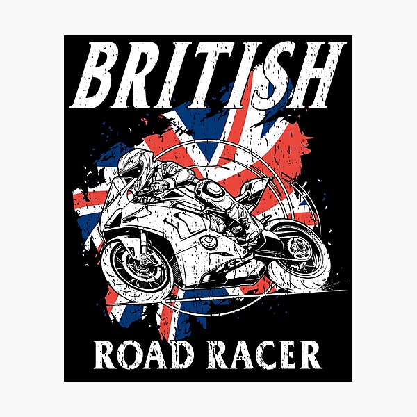 Item preview, British Road Racer Bike Rider UK Sportbike Racing Motorcycle Motorsport Best Riders  designed and sold by Jt41.