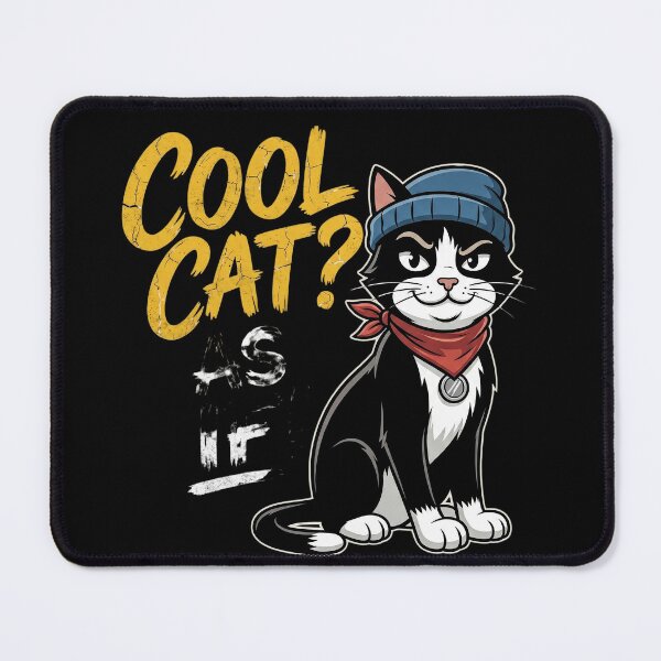 Item preview, Retro Cool Cat As If Graphic Tee designed and sold by CrystalMineArts.