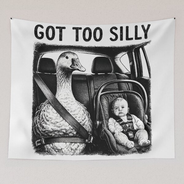 Item preview, Got Too Silly Goose Seatbelt Baby Car Seat Funny Goose designed and sold by bosamji.