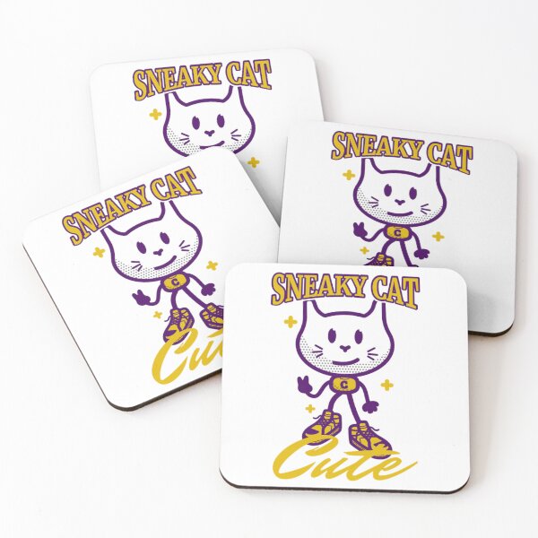 Item preview, Cute Sneaky Cartoon Cat Illustration designed and sold by Matastuffmerch.