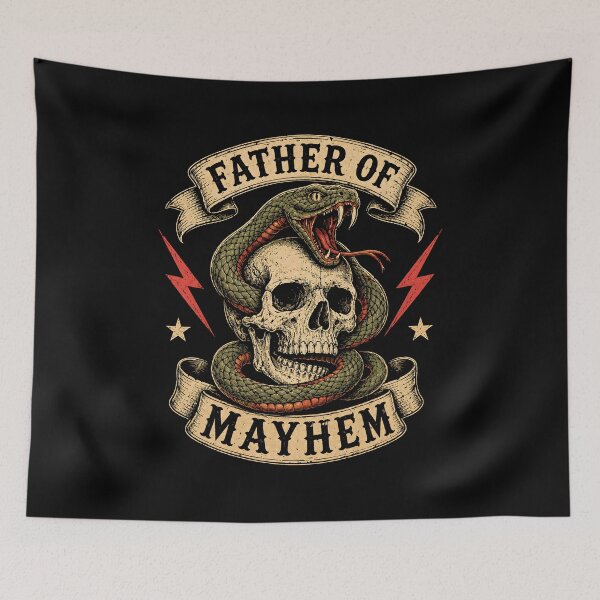 Item preview, Father of Mayhem Funny Father's Day designed and sold by zoes-ink.