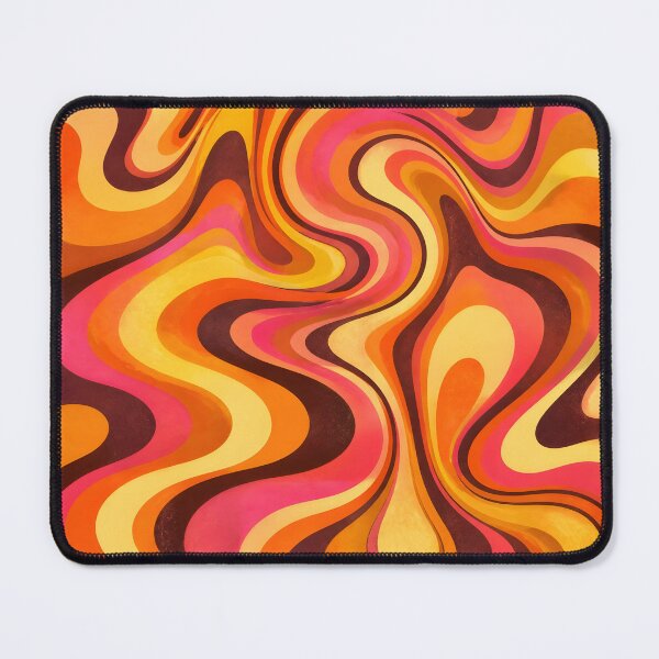 Item preview, Groovy 70s Psychedelic Sunset Liquid Swirl Pattern designed and sold by Glitchart66.