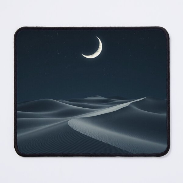 Item preview, Crescent Moon Over Desert Dunes at Night designed and sold by EllDAV777.