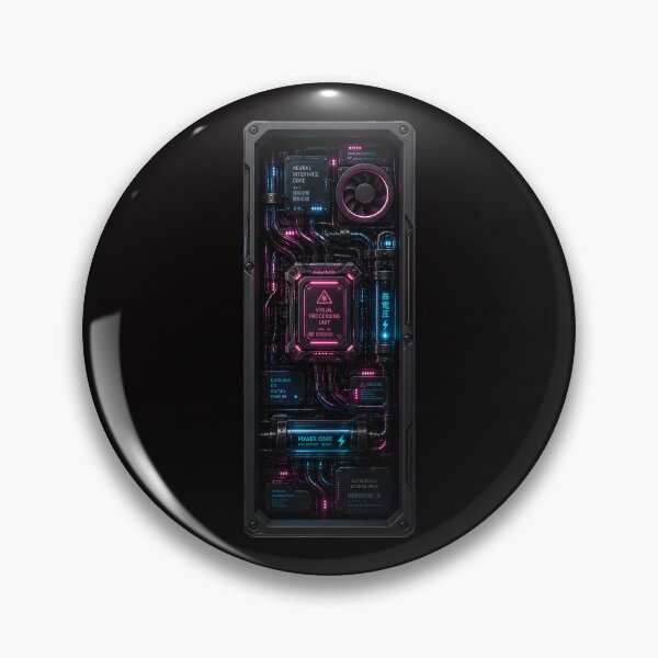 Item preview, Cyberpunk Neural Interface Panel  - Futuristic Laptop Circuit Window Decal designed and sold by Extravanganzza.