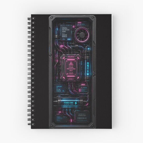 Item preview, Cyberpunk Neural Interface Panel  - Futuristic Laptop Circuit Window Decal designed and sold by Extravanganzza.