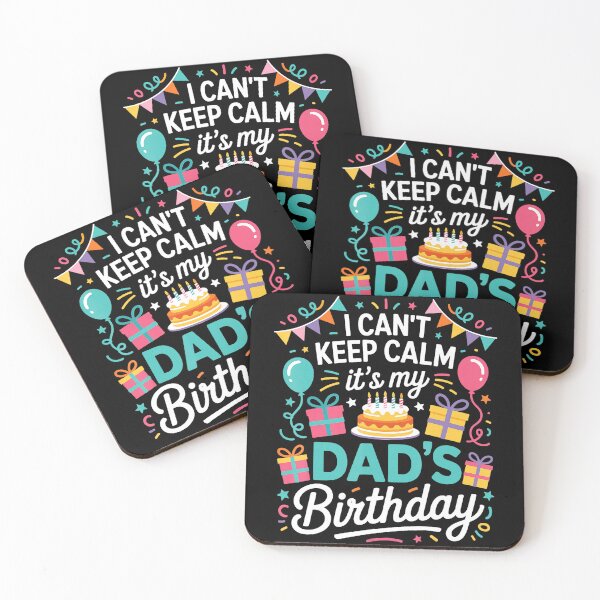 Item preview, I Can’t Keep Calm It’s My Dad’s Birthday Party Lettering designed and sold by zamiokaline.