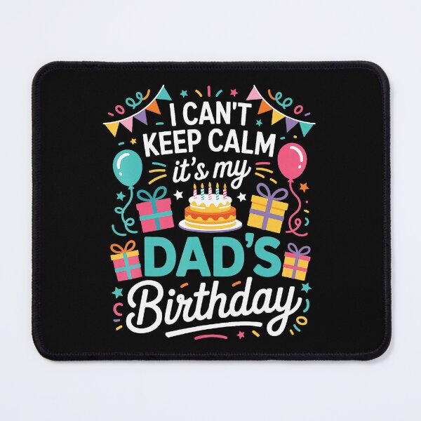 Item preview, I Can’t Keep Calm It’s My Dad’s Birthday Party Lettering designed and sold by zamiokaline.