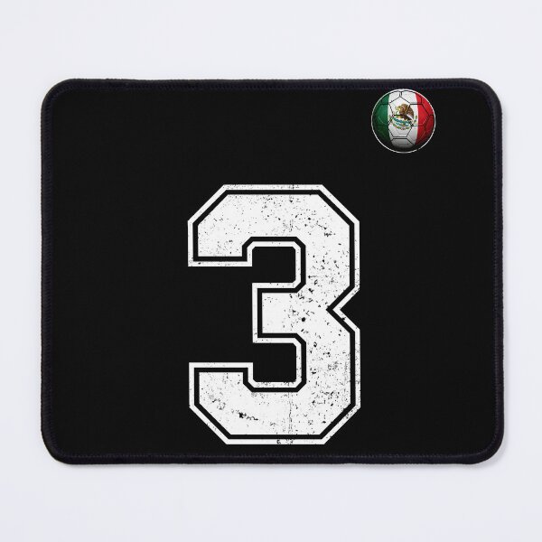 Item preview, Number 3 Mexico Flag Football Fan designed and sold by BernoNickel.