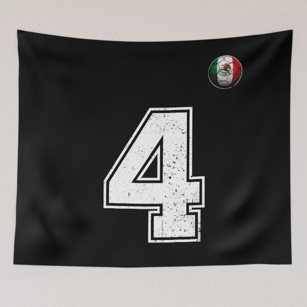 Item preview, Number 4 Mexico Flag Football Fan designed and sold by BernoNickel.
