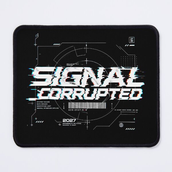 Item preview, Signal Corrupted | Cyberpunk Glitch Futuristic T-Shirt Design designed and sold by Macro Orbit.