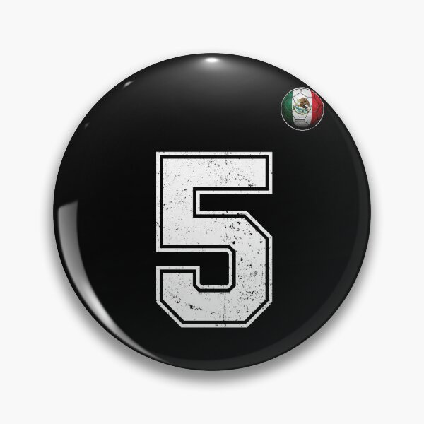 Item preview, Number 5 Mexico Flag Football Fan designed and sold by BernoNickel.