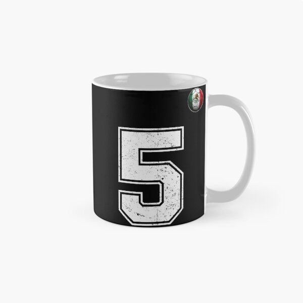 Item preview, Number 5 Mexico Flag Football Fan designed and sold by BernoNickel.