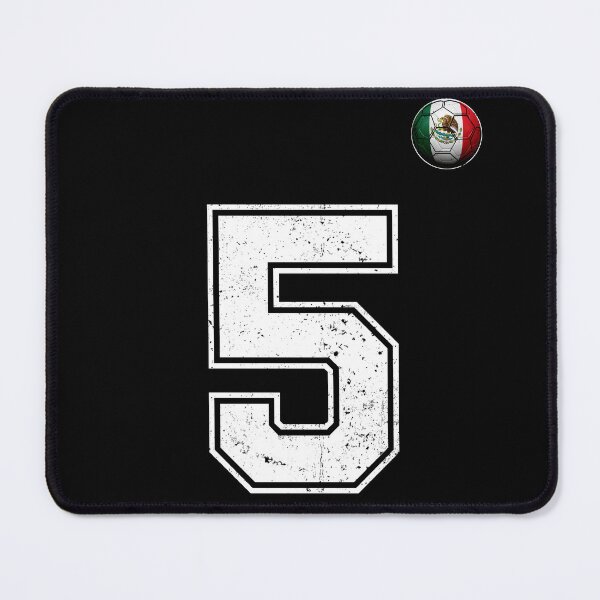 Item preview, Number 5 Mexico Flag Football Fan designed and sold by BernoNickel.