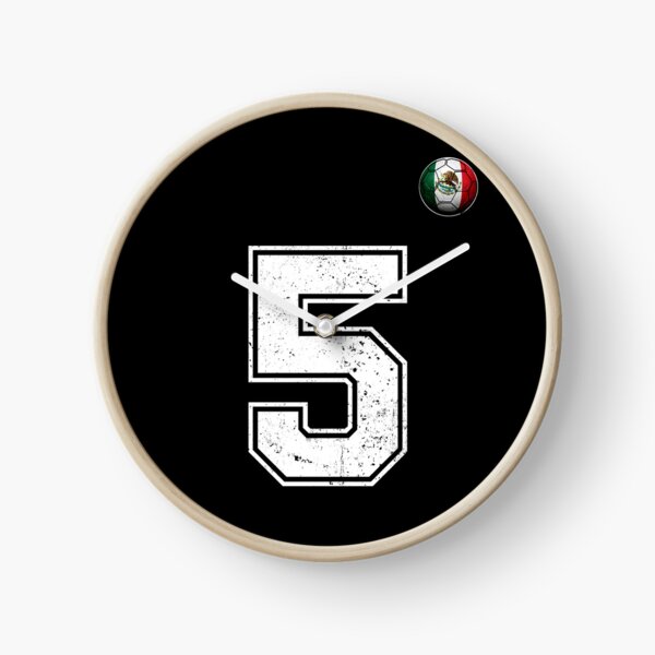 Item preview, Number 5 Mexico Flag Football Fan designed and sold by BernoNickel.