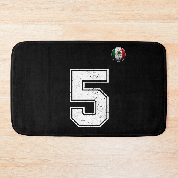 Item preview, Number 5 Mexico Flag Football Fan designed and sold by BernoNickel.