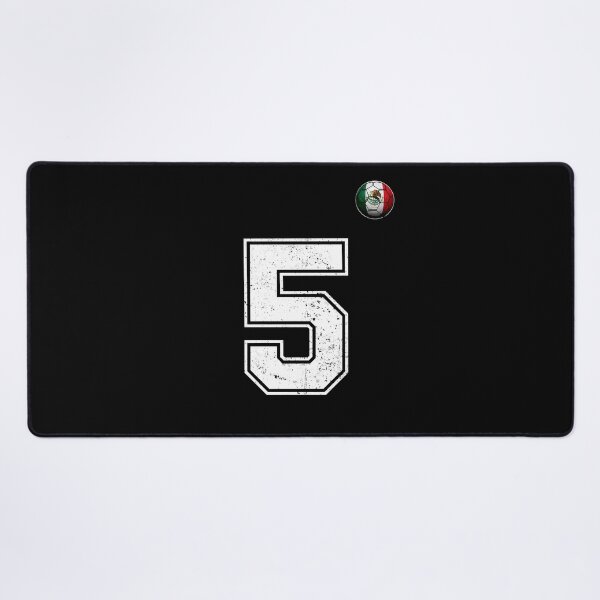 Item preview, Number 5 Mexico Flag Football Fan designed and sold by BernoNickel.