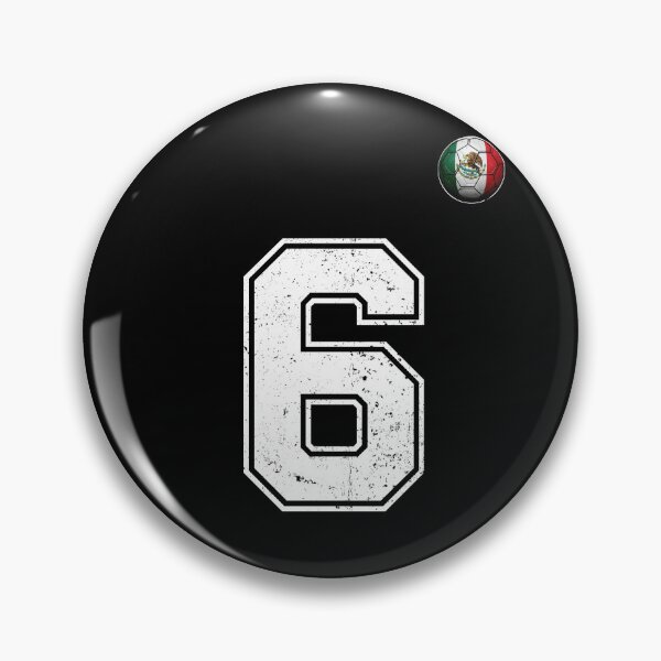 Item preview, Number 6 Mexico Flag Football Fan designed and sold by BernoNickel.