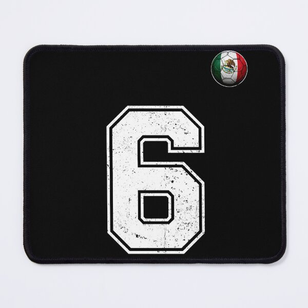 Item preview, Number 6 Mexico Flag Football Fan designed and sold by BernoNickel.