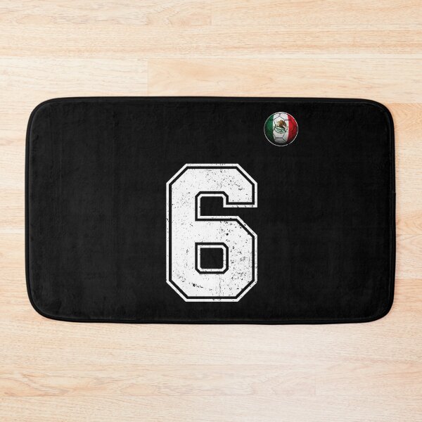 Item preview, Number 6 Mexico Flag Football Fan designed and sold by BernoNickel.