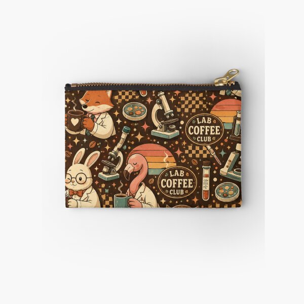 Item preview, Retro Lab Coffee Club | Cute Science Animal Pattern | Cozy Laboratory Café Gift for Nurses, Lab Techs & Coffee Lovers designed and sold by ClinicalHubs.