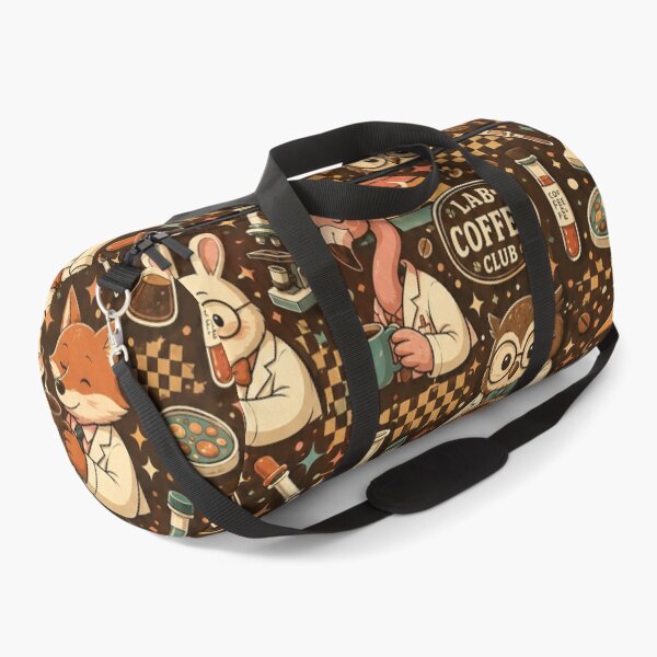 Item preview, Retro Lab Coffee Club | Cute Science Animal Pattern | Cozy Laboratory Café Gift for Nurses, Lab Techs & Coffee Lovers designed and sold by ClinicalHubs.
