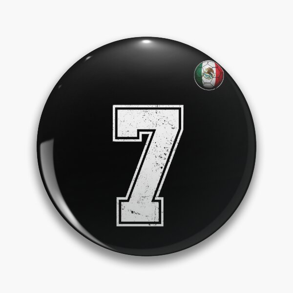 Item preview, Number 7 Mexico Flag Football Fan designed and sold by BernoNickel.