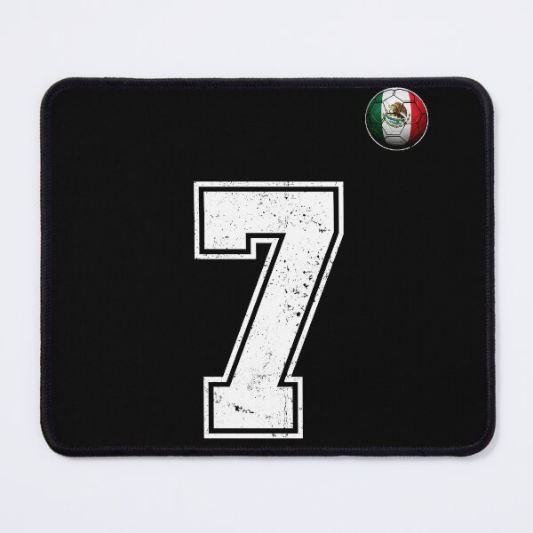 Item preview, Number 7 Mexico Flag Football Fan designed and sold by BernoNickel.