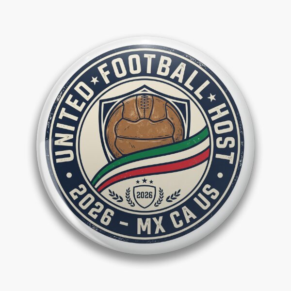 Item preview, United Football Host 2026 Retro Crest Soccer Fan designed and sold by PictoVibe.