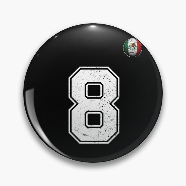 Item preview, Number 8 Mexico Flag Football Fan designed and sold by BernoNickel.