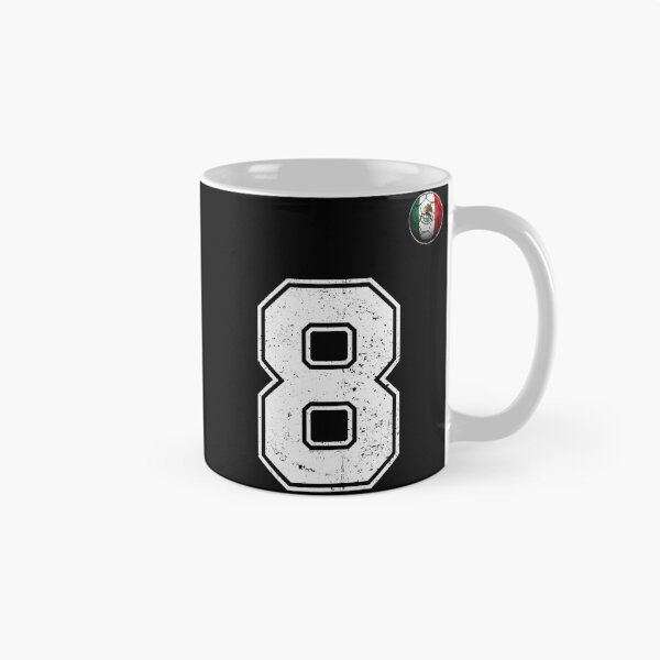 Item preview, Number 8 Mexico Flag Football Fan designed and sold by BernoNickel.