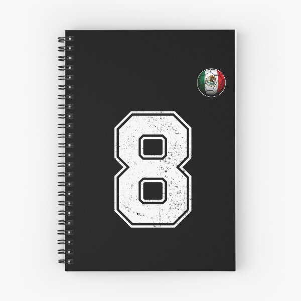 Item preview, Number 8 Mexico Flag Football Fan designed and sold by BernoNickel.