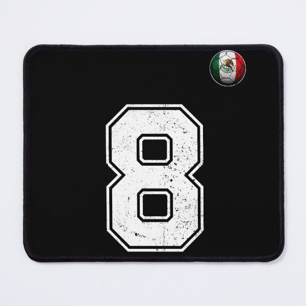 Item preview, Number 8 Mexico Flag Football Fan designed and sold by BernoNickel.