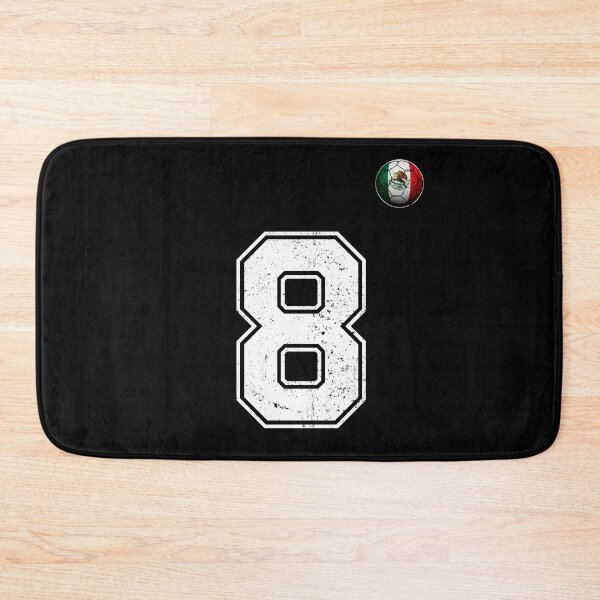 Item preview, Number 8 Mexico Flag Football Fan designed and sold by BernoNickel.
