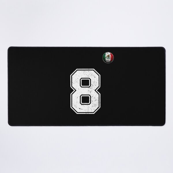 Item preview, Number 8 Mexico Flag Football Fan designed and sold by BernoNickel.