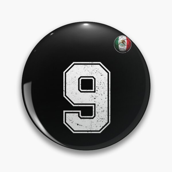 Item preview, Number 9 Mexico Flag Football Fan designed and sold by BernoNickel.