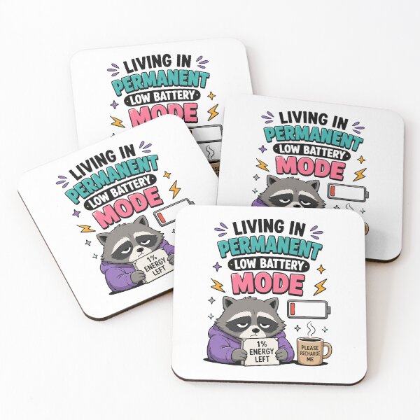 Item preview, Living In Permanent Low Battery Mode Funny Burnout Humor designed and sold by Magmashup.