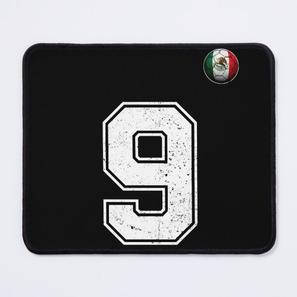 Item preview, Number 9 Mexico Flag Football Fan designed and sold by BernoNickel.