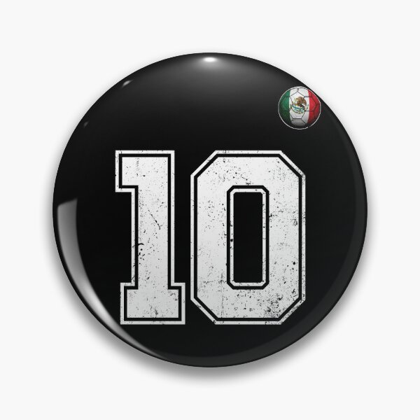 Item preview, Number 10 Mexico Flag Football Fan designed and sold by BernoNickel.